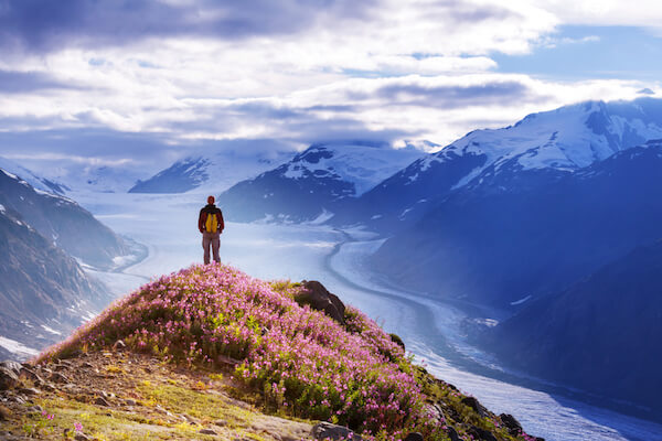 Summer hike in Alaska