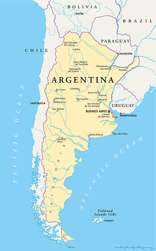 Argentina map