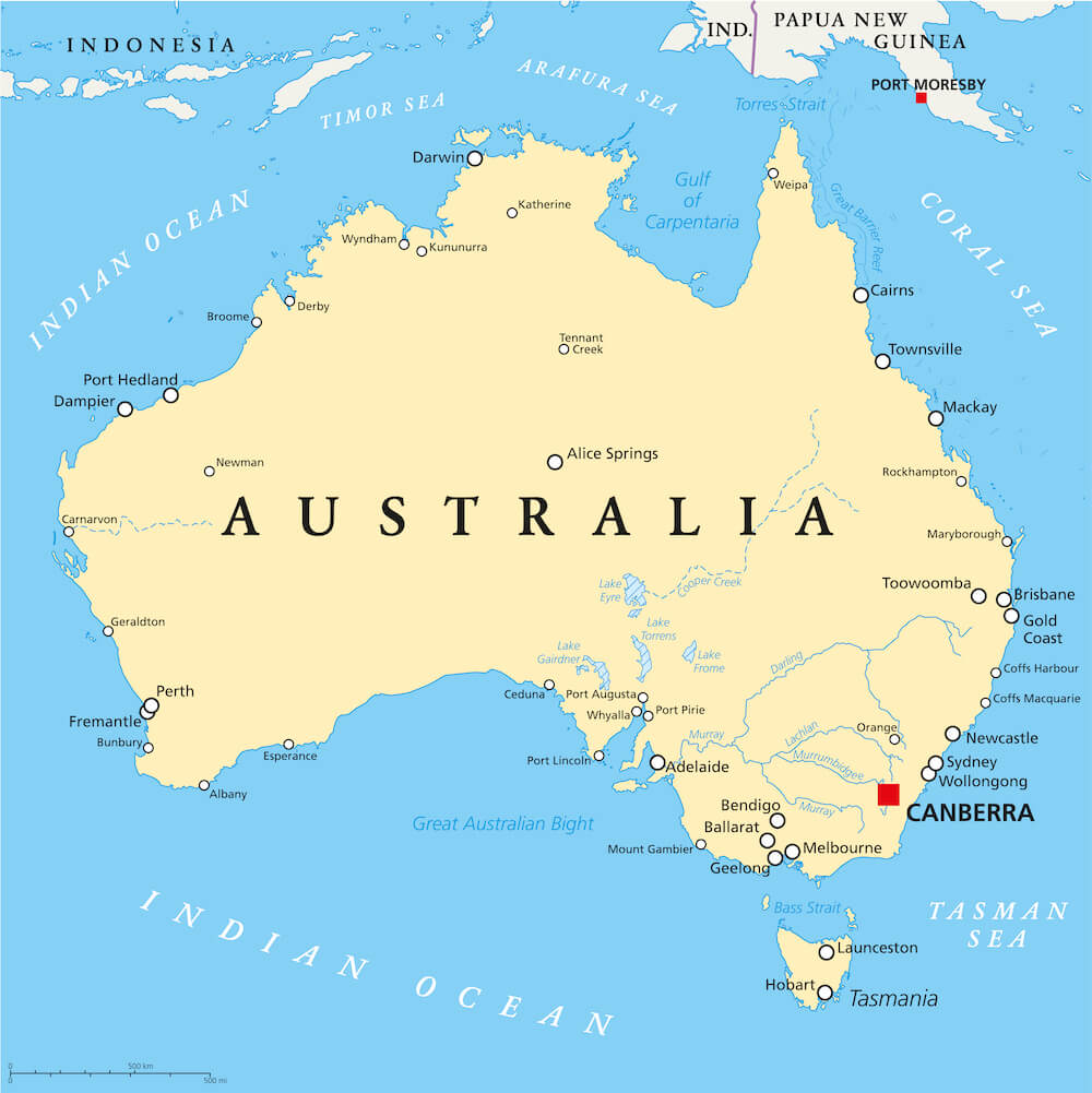 Map of Australia