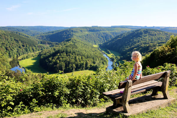 Panoramic views near Bouillon in the Ardennes/Belgium