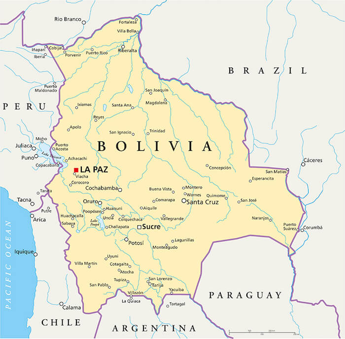 Bolivia Map