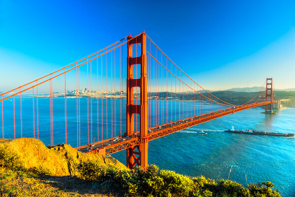 Golden Gate Bridge in California