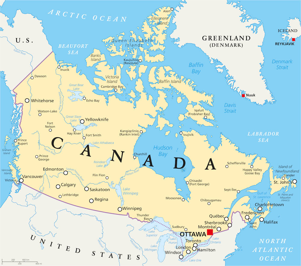 Map of Canada