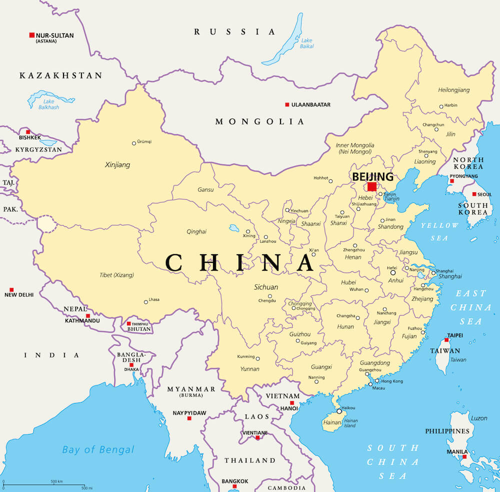 Map of China