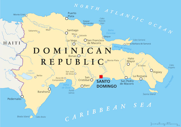 Map of the Dominican Republic