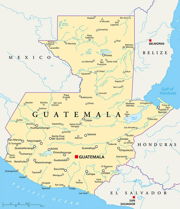 Guatemala map