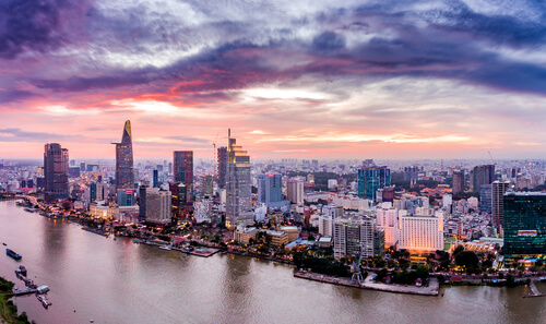 Ho Chi Minh City arial view - shutterstock.com