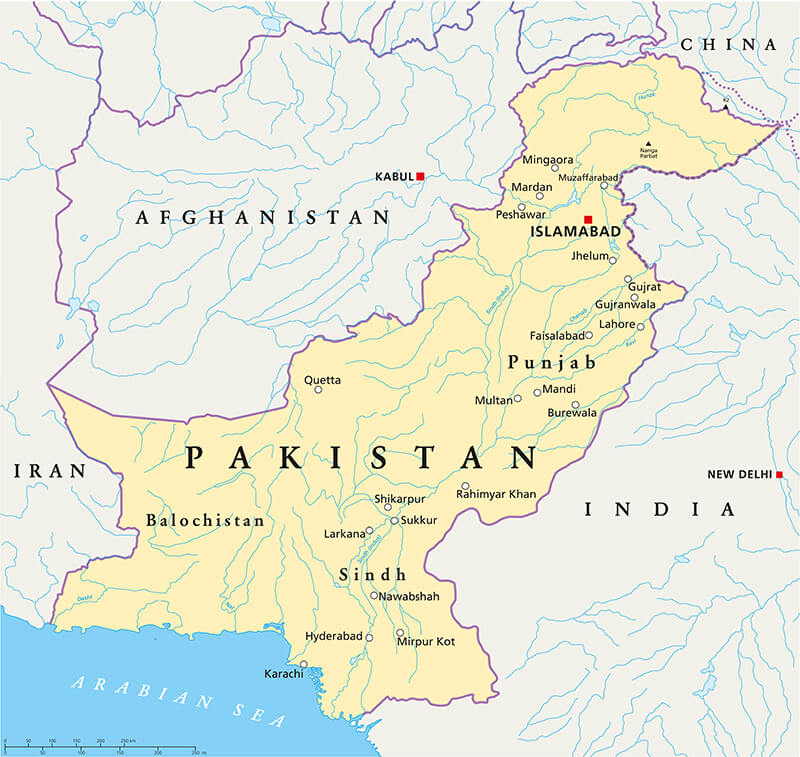 Map of Pakistan