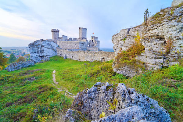 Ogrodzieniec castle in Poland