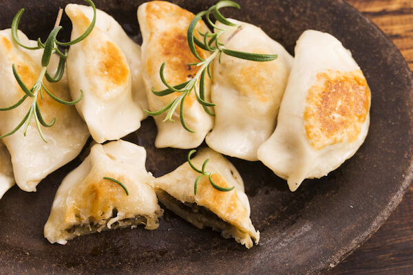 Polish food pierogi