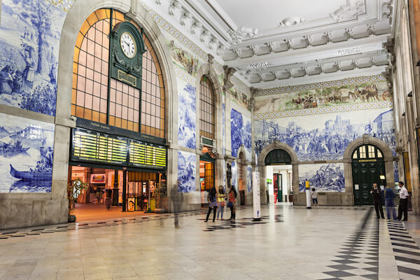 Portugal's São Bento Railway Station in Porto - image by  saiko3p/shutterstock.com