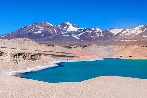 Chile's Laguna Verde, green lagoon