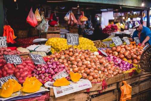 Chile fresh food market