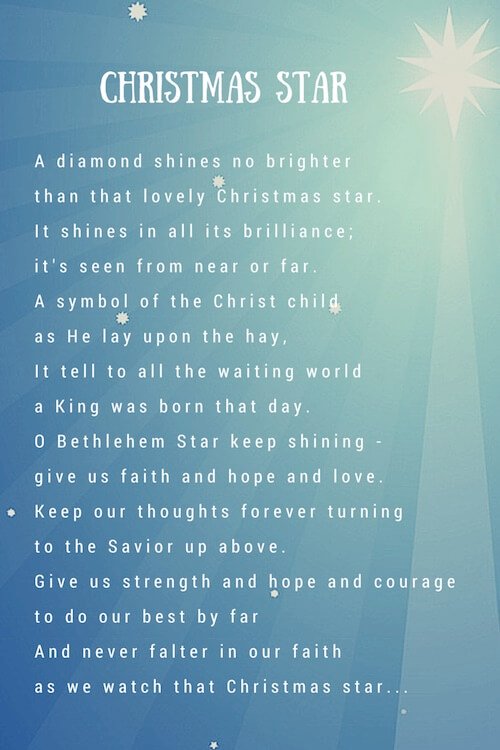 Christmas Star Poem