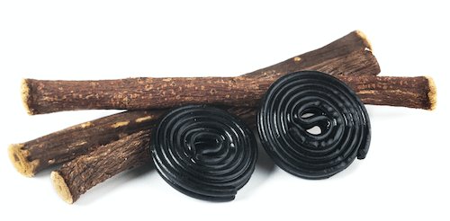 Liquorice spirals and liquorice roots