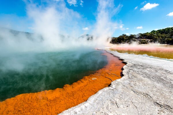 Rotorua Champagne Pool geyser