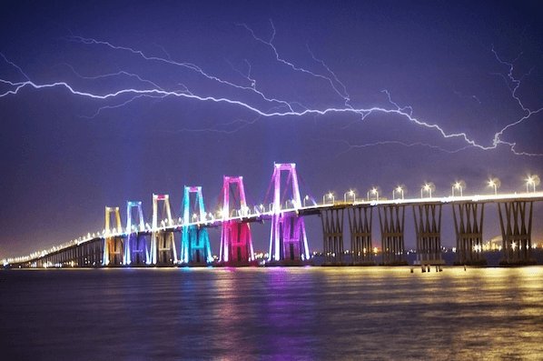 Thunderstorm over Lake Maracaibo